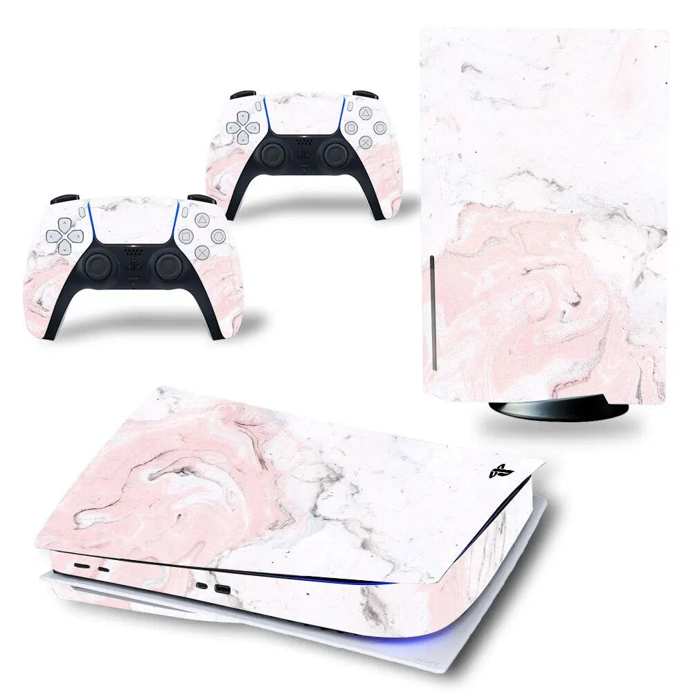 PINK MARBLE PS5 DISC SKIN