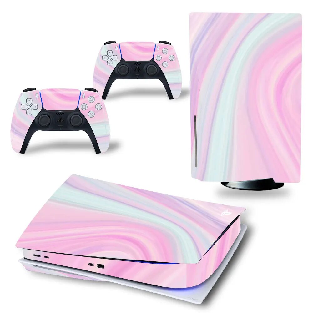 PINK ABSTRACT PS5 DISC SKIN
